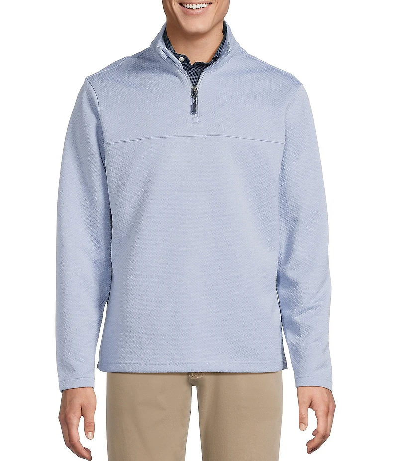 Cremieux Blue Label Diamond Textured Quarter-Zip Pullover