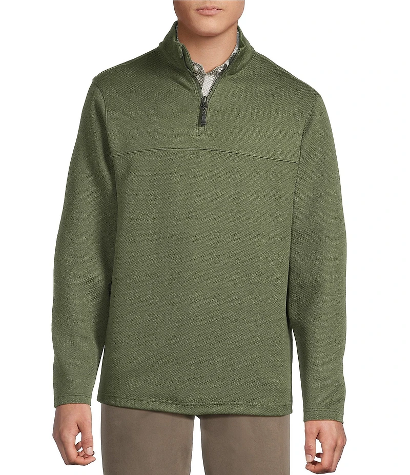 Cremieux Blue Label Diamond Textured Quarter-Zip Pullover