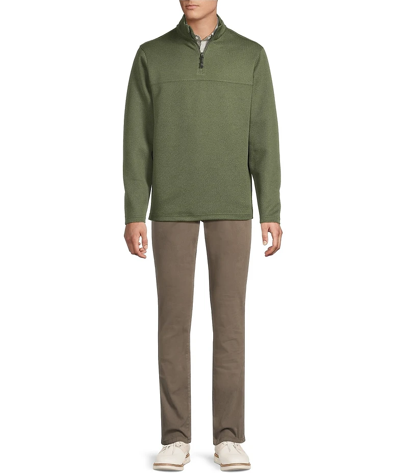 Cremieux Blue Label Diamond Textured Quarter-Zip Pullover