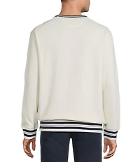 Cremieux Blue Label Embroidered Chuck Crewneck Sweatshirt