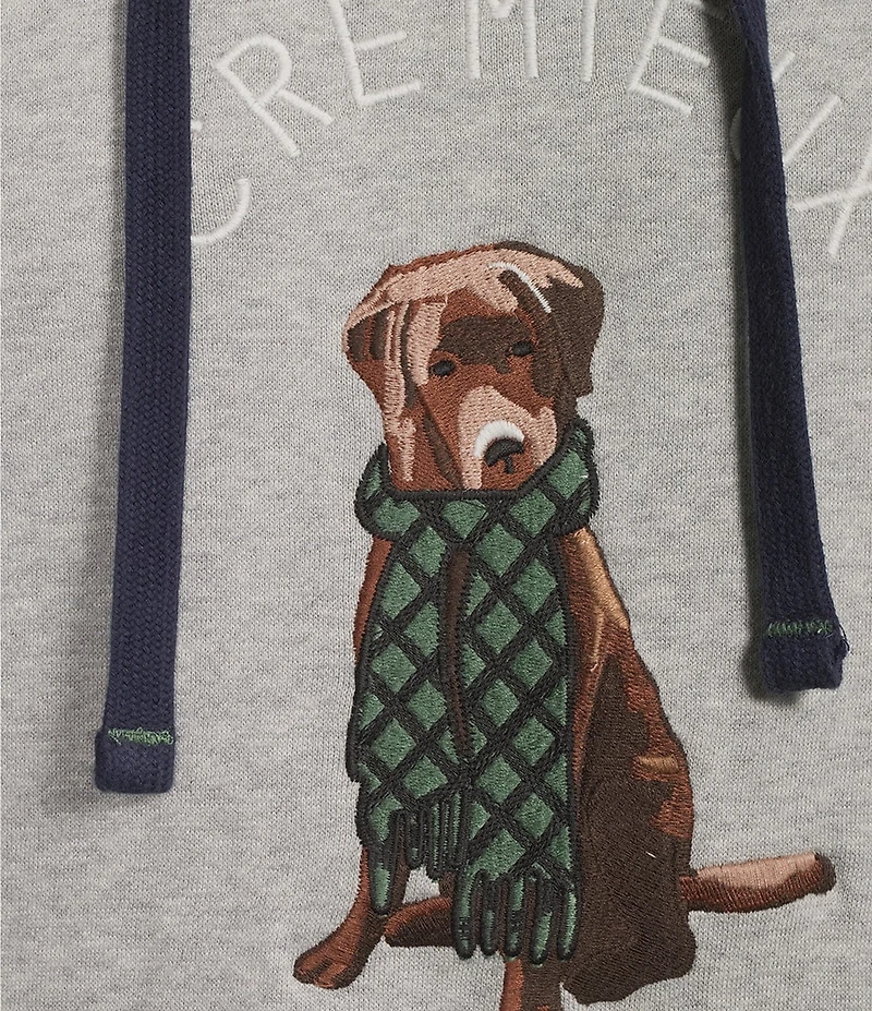 Cremieux Blue Label Embroidered Chuck Hoodie