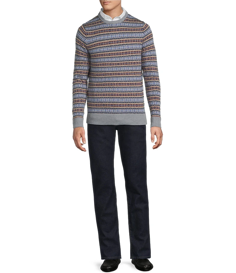 Cremieux Blue Label Fair Isle Merino Wool Sweater