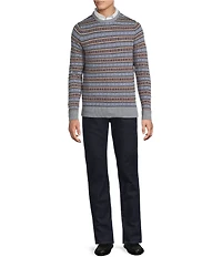 Cremieux Blue Label Fair Isle Merino Wool Sweater