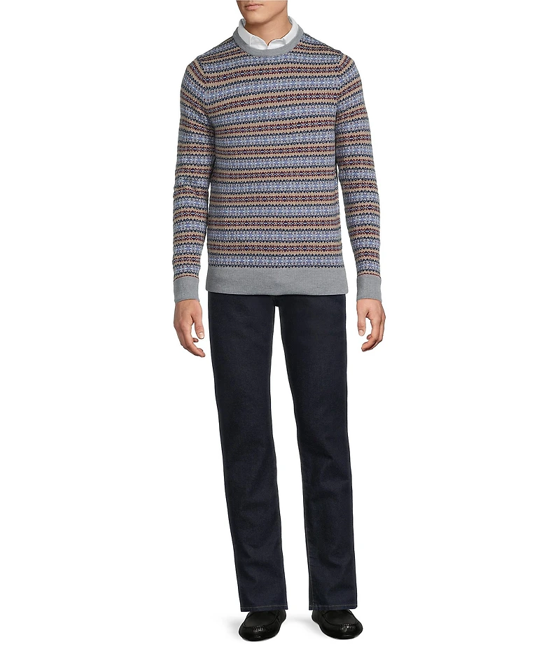 Cremieux Blue Label Fair Isle Merino Wool Sweater