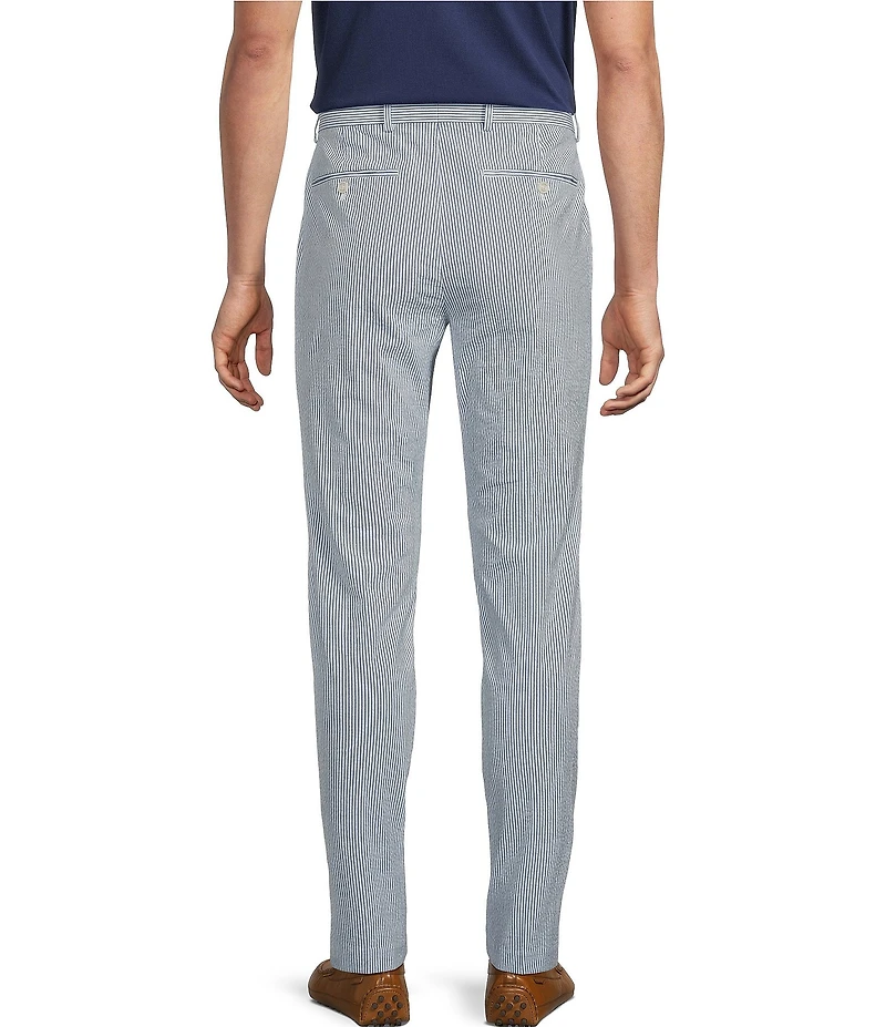 Cremieux Blue Label Flat Front CMX Stripe Seersucker Pants