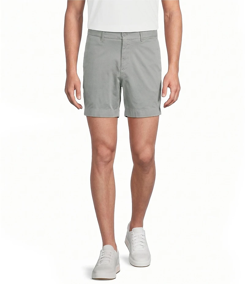 Cremieux Blue Label Flat Front Garment Dyed CMX 6#double; Inseam Shorts