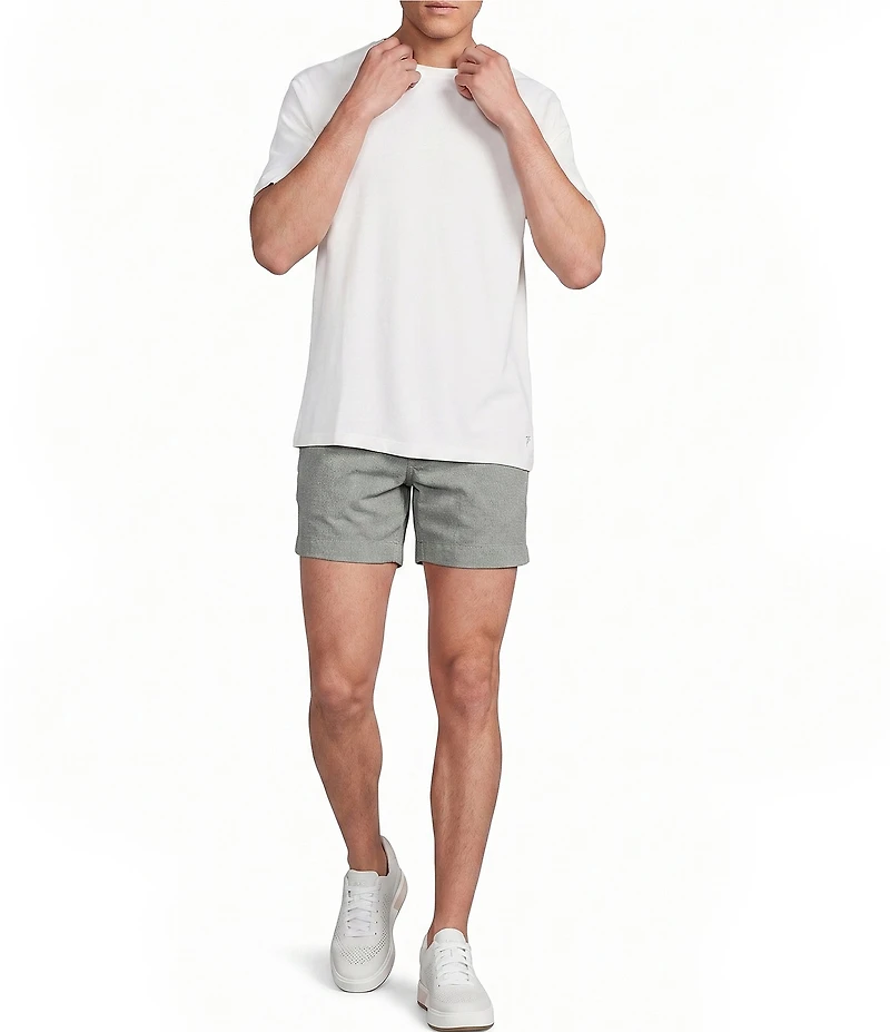 Cremieux Blue Label Flat Front Garment Dyed CMX 6#double; Inseam Shorts