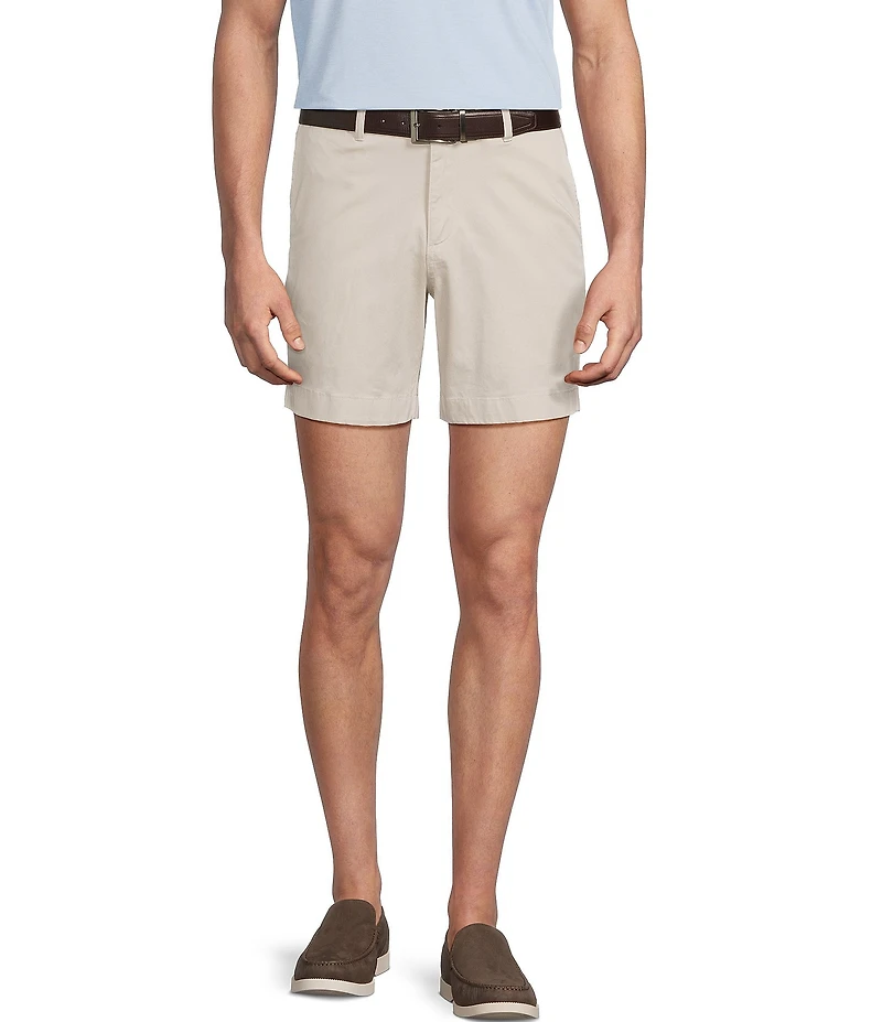 Cremieux Blue Label Flat Front Garment Dyed CMX 6#double; Inseam Shorts