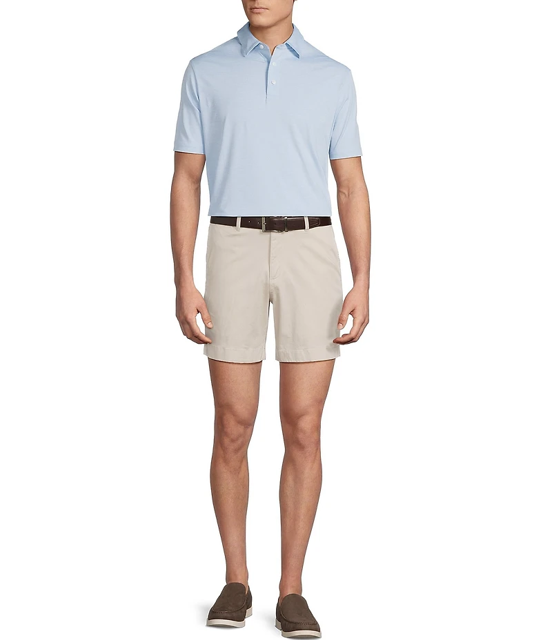 Cremieux Blue Label Flat Front Garment Dyed CMX 6#double; Inseam Shorts