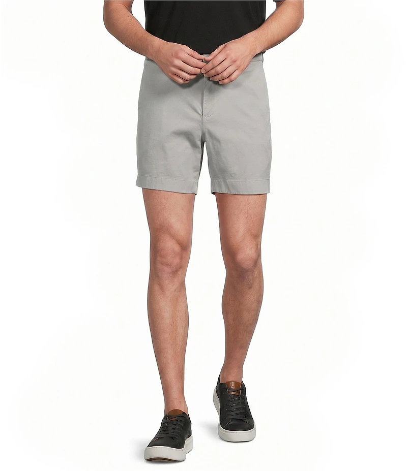 Cremieux Blue Label Flat Front Garment Dyed CMX 6#double; Inseam Shorts