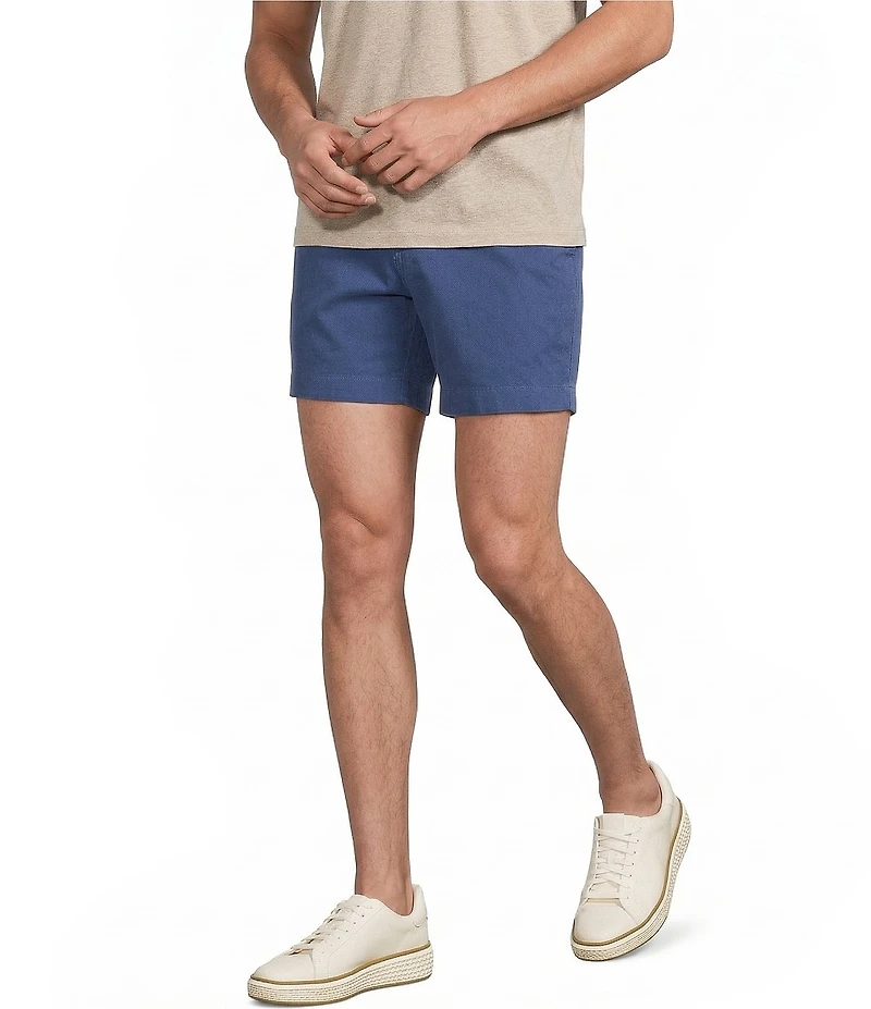 Cremieux Blue Label Flat Front Garment Dyed CMX 6#double; Inseam Shorts