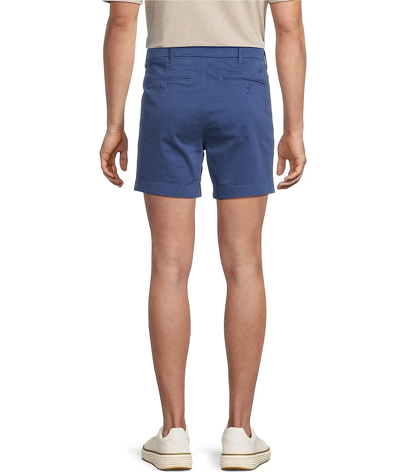 Cremieux Blue Label Flat Front Garment Dyed CMX 6#double; Inseam Shorts