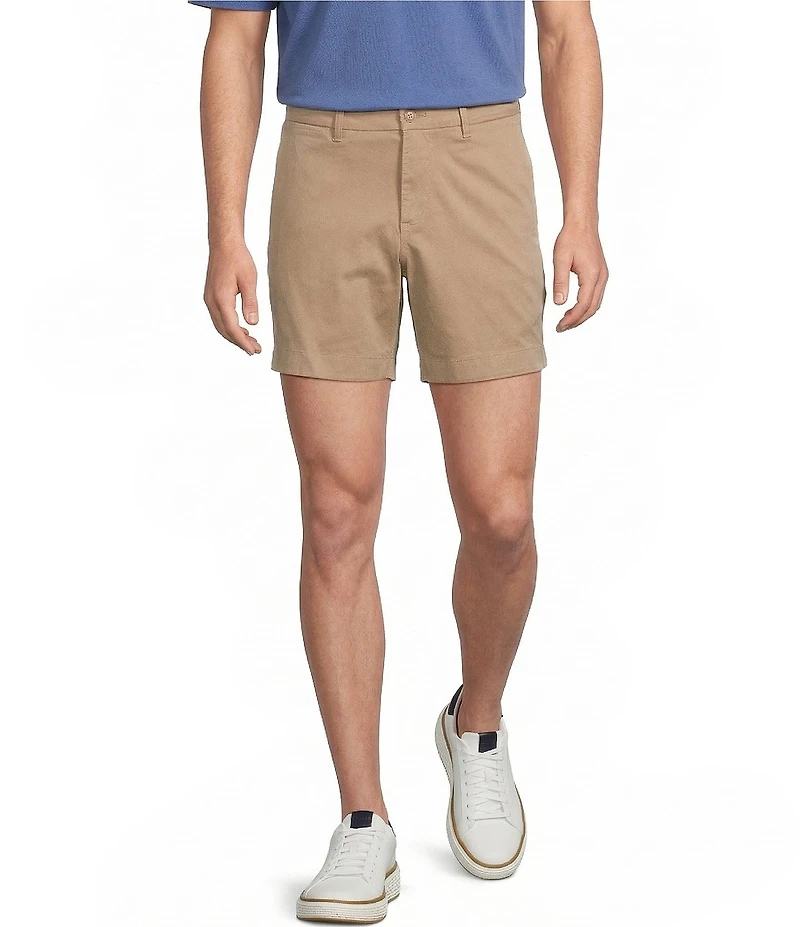 Cremieux Blue Label Flat Front Garment Dyed CMX 6#double; Inseam Shorts