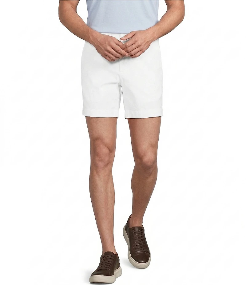 Cremieux Blue Label Flat Front Garment Dyed CMX 6#double; Inseam Shorts