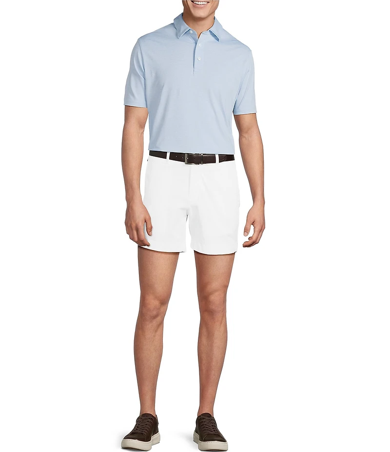 Cremieux Blue Label Flat Front Garment Dyed CMX 6#double; Inseam Shorts