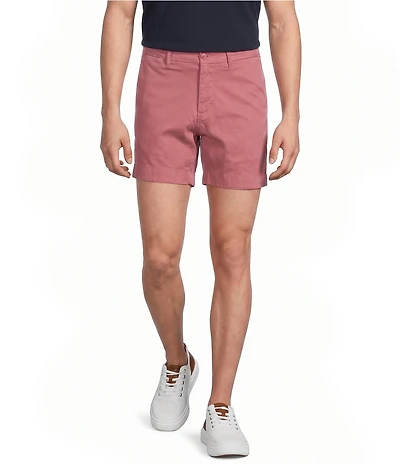 Cremieux Blue Label Flat Front Garment Dyed CMX 6#double; Inseam Shorts