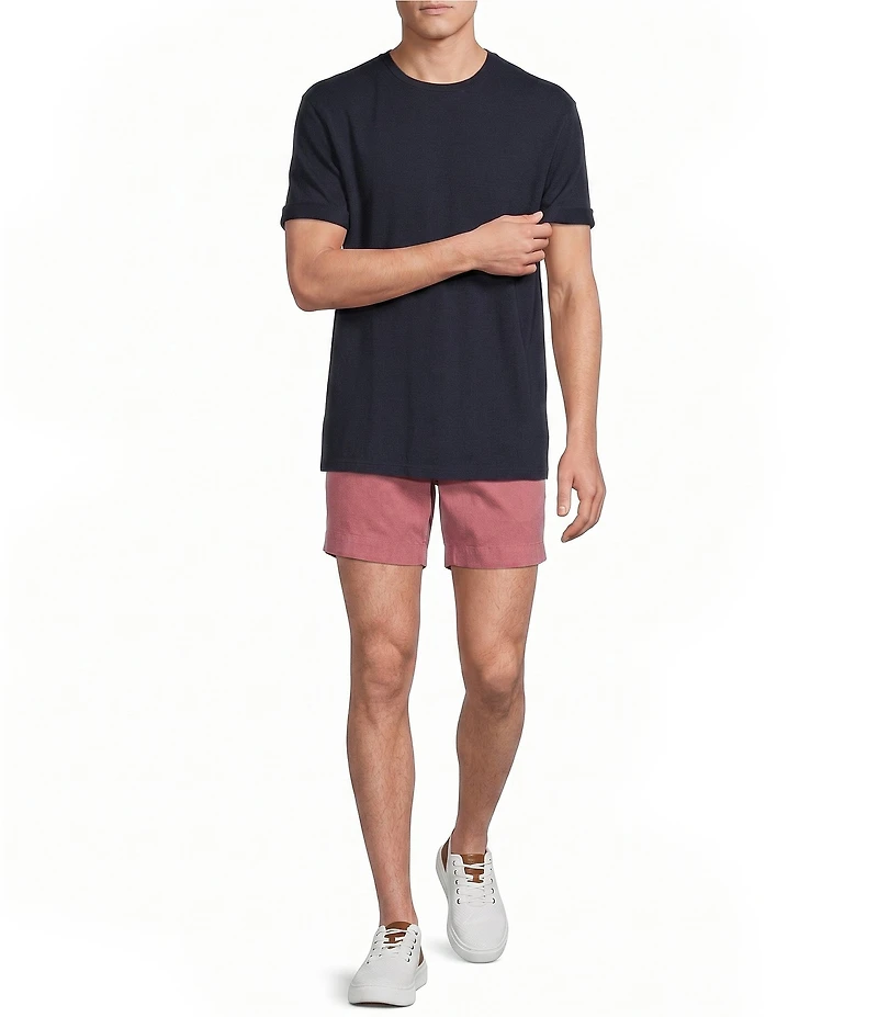 Cremieux Blue Label Flat Front Garment Dyed CMX 6#double; Inseam Shorts