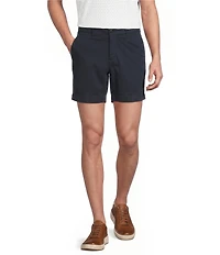 Cremieux Blue Label Flat Front Garment Dyed CMX 6#double; Inseam Shorts