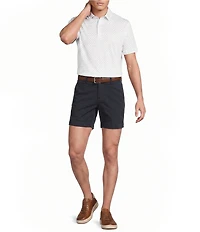 Cremieux Blue Label Flat Front Garment Dyed CMX 6#double; Inseam Shorts