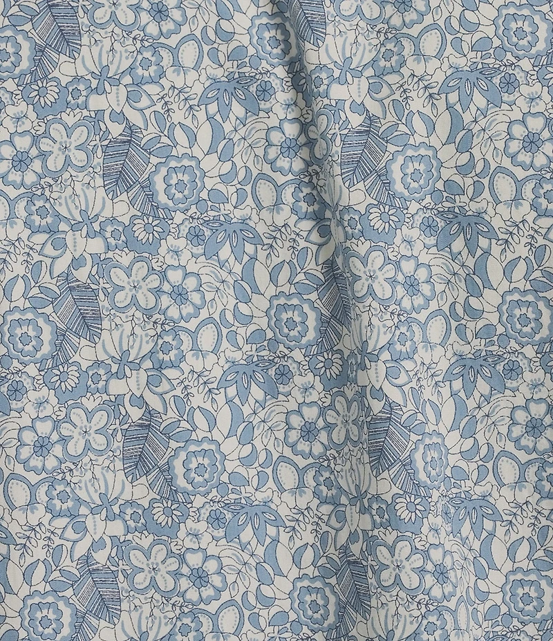 Cremieux Blue Label Floral Print Poplin Short Sleeve Woven Shirt