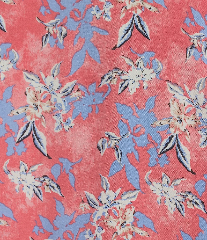 Cremieux Blue Label Floral Print Short Sleeve Woven Camp Shirt
