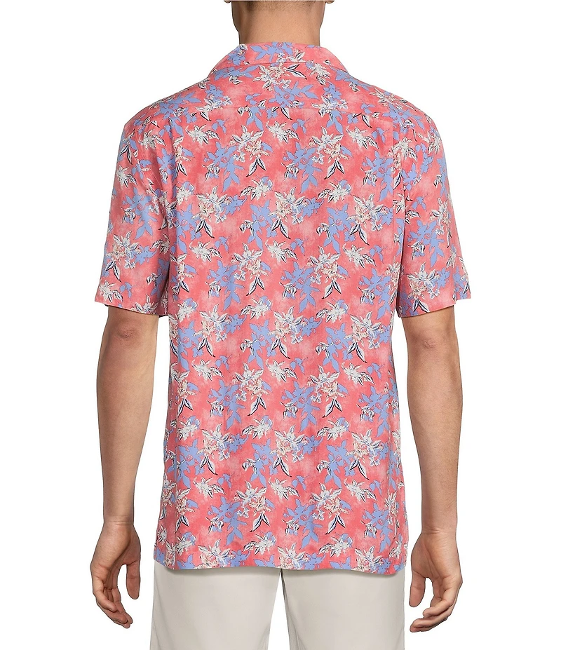 Cremieux Blue Label Floral Print Short Sleeve Woven Camp Shirt