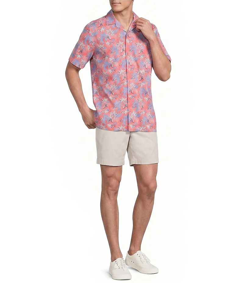 Cremieux Blue Label Floral Print Short Sleeve Woven Camp Shirt