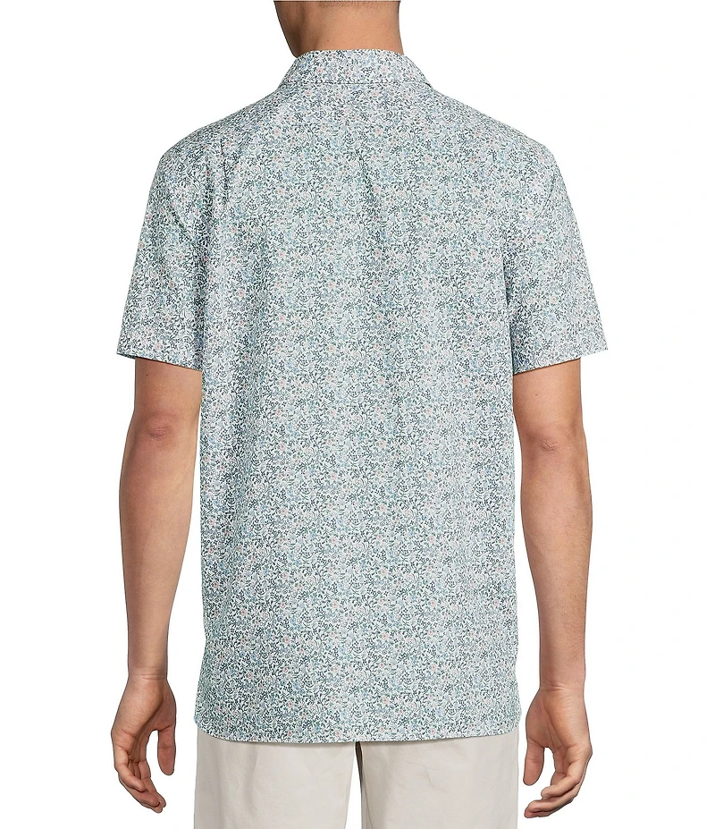 Cremieux Blue Label Floral Print Short Sleeve Woven Shirt