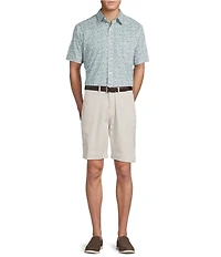 Cremieux Blue Label Floral Print Short Sleeve Woven Shirt