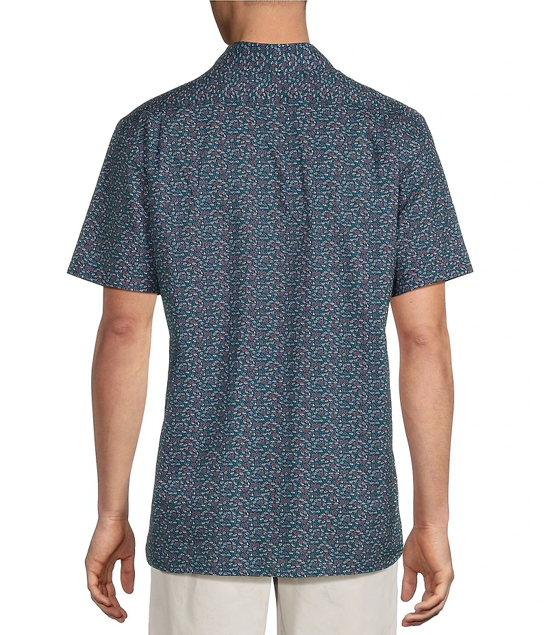 Cremieux Blue Label Delightful Floral Print Short Sleeve Woven Shirt
