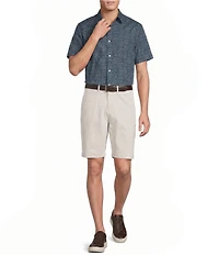 Cremieux Blue Label Delightful Floral Print Short Sleeve Woven Shirt