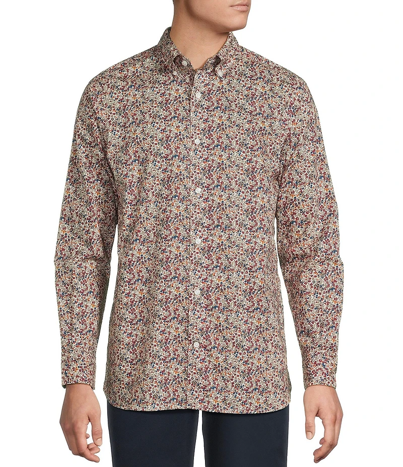 Cremieux Blue Label Floral Print Woven Shirt