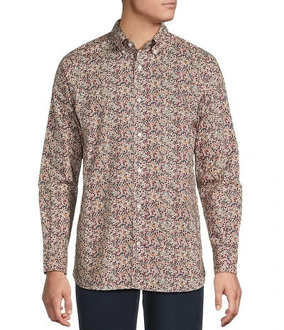 Cremieux Blue Label Floral Print Woven Shirt