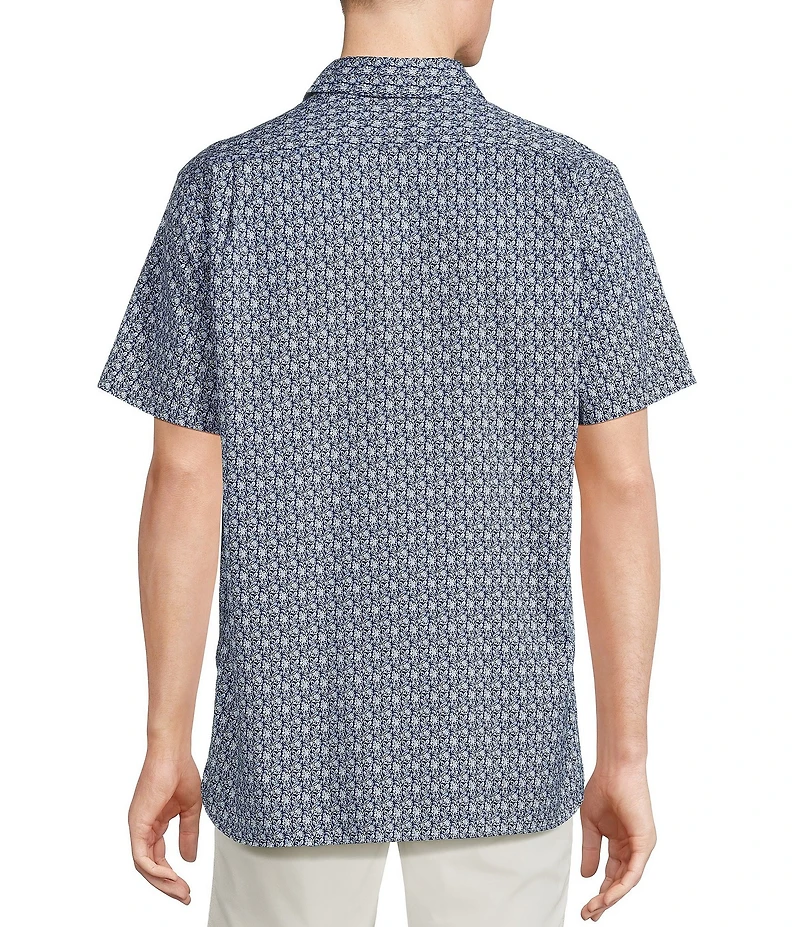 Cremieux Blue Label Floral Vine Print Short Sleeve Woven Shirt