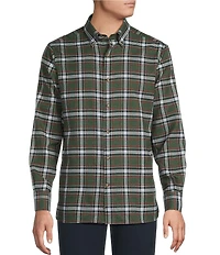 Cremieux Blue Label Forest Plaid Flannel Long Sleeve Woven Shirt