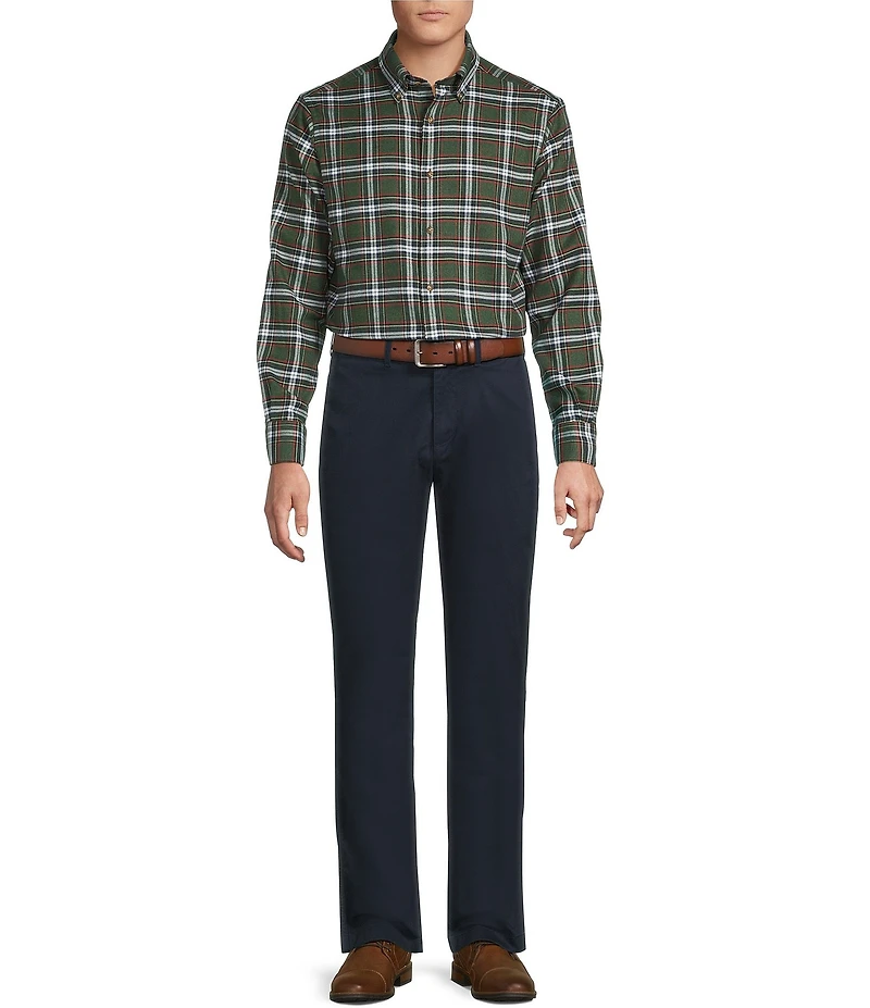 Cremieux Blue Label Forest Plaid Flannel Long Sleeve Woven Shirt