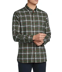 Cremieux Blue Label Forest Plaid Flannel Long Sleeve Woven Shirt
