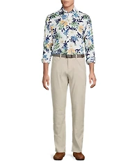 Cremieux Blue Label French Linen Floral Print Long Sleeve Woven Shirt