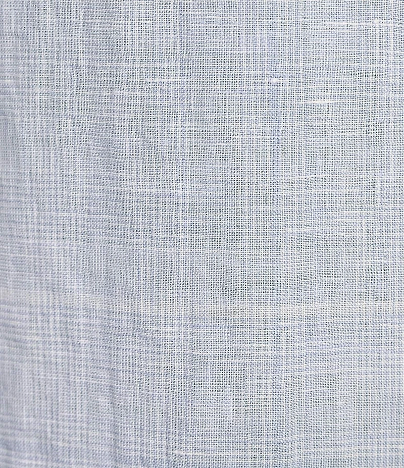 Cremieux Blue Label French Linen Plaid Short Sleeve Woven Shirt