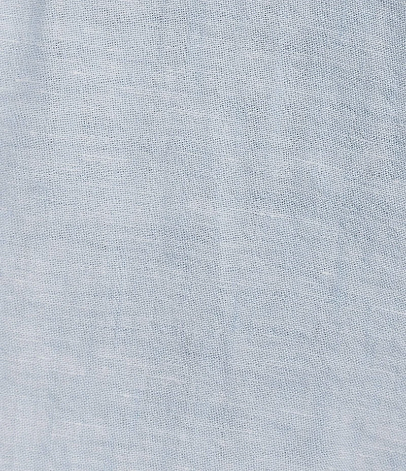 Cremieux Blue Label French Linen Solid Short Sleeve Woven Shirt