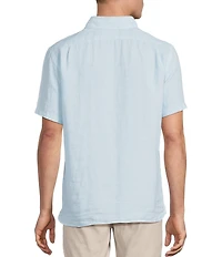 Cremieux Blue Label French Linen Solid Short Sleeve Woven Shirt