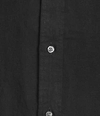 Cremieux Blue Label French Linen Solid Short Sleeve Woven Shirt