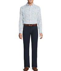 Cremieux Blue Label French Linen Floral Print Long Sleeve Woven Shirt