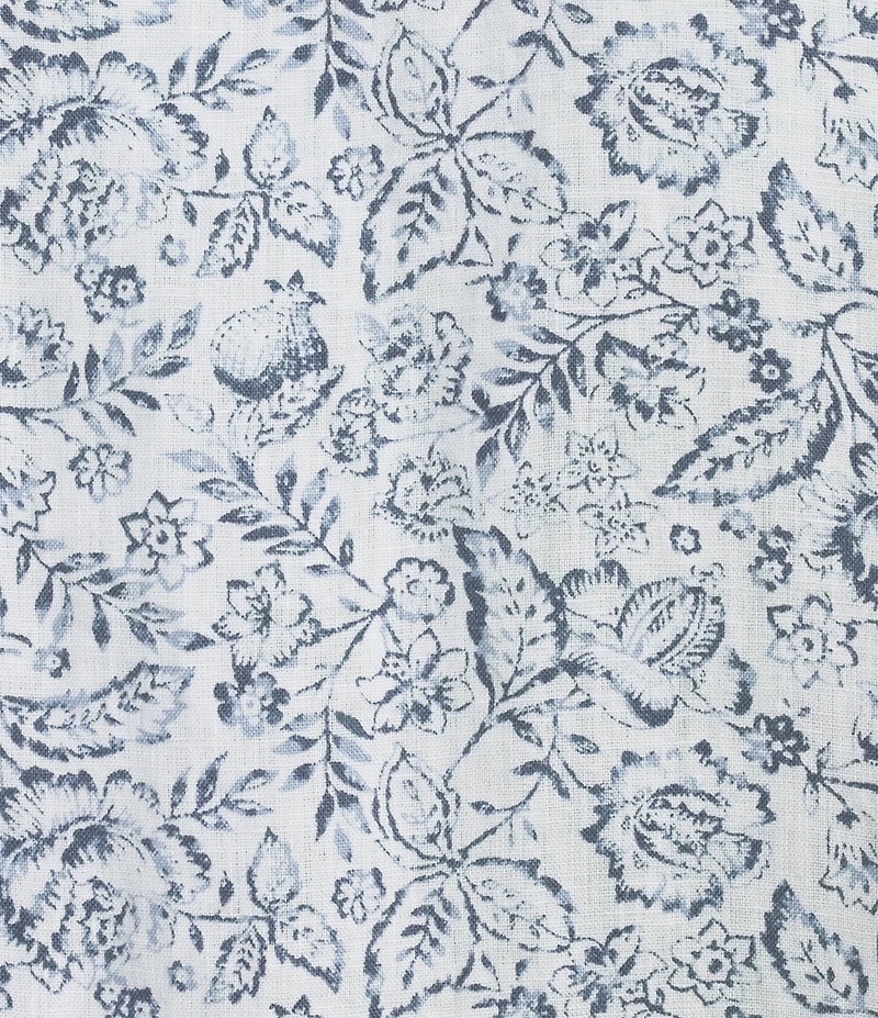 Cremieux Blue Label French Linen Floral Print Long Sleeve Woven Shirt