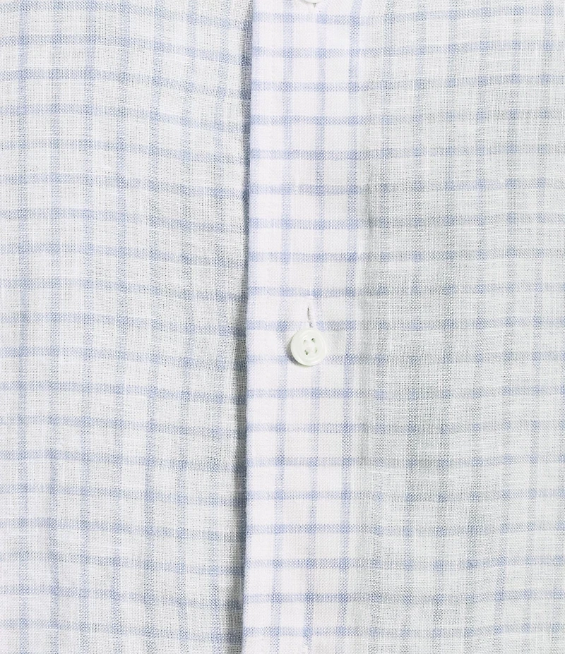 Cremieux Blue Label French Linen Windowane Long Sleeve Woven Shirt