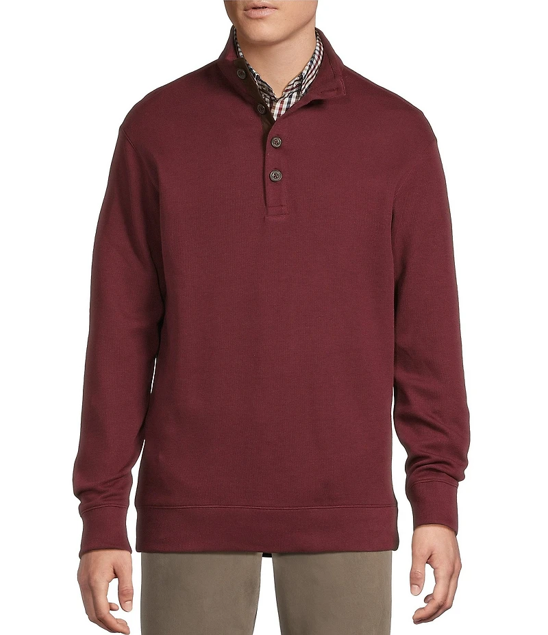Cremieux Blue Label French Rib Mock Neck Pullover