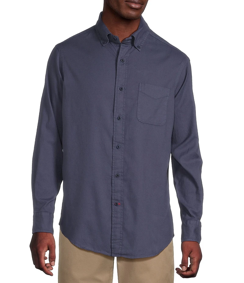 Cremieux Blue Label Garment Dyed Oxford Long Sleeve Woven Shirt