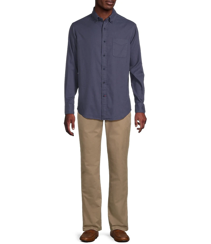 Cremieux Blue Label Garment Dyed Oxford Long Sleeve Woven Shirt
