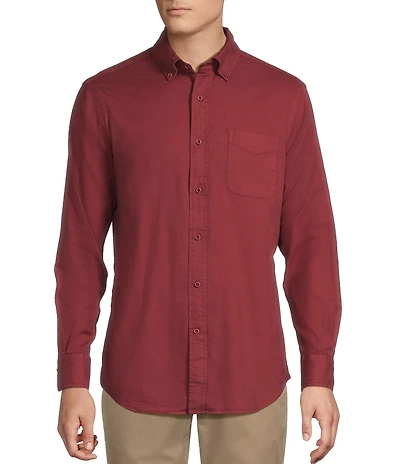 Cremieux Blue Label Garment Dyed Oxford Long Sleeve Woven Shirt
