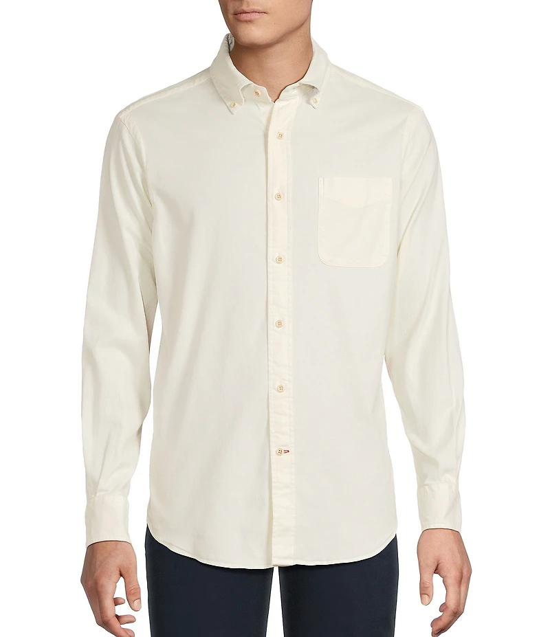Cremieux Blue Label Garment Dyed Oxford Long Sleeve Woven Shirt
